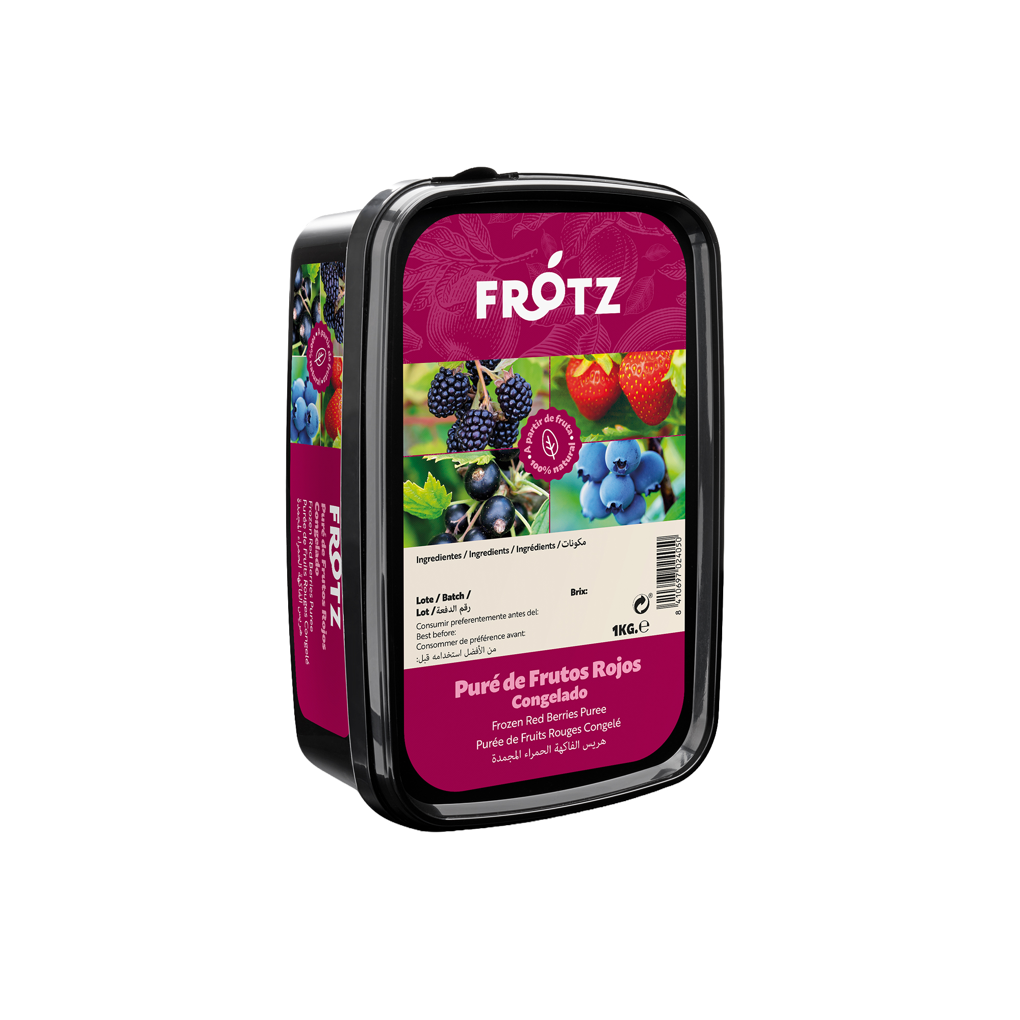 Purê de Frutos Rojos Cong. – 1 kg