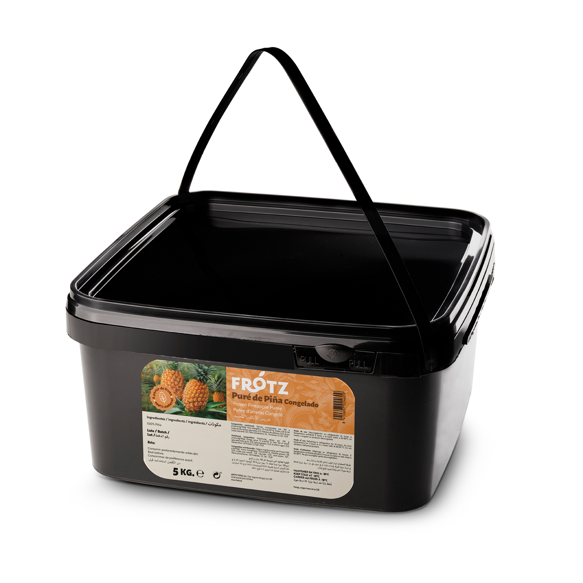 Piña Puré Congelado – cubo 5 kg