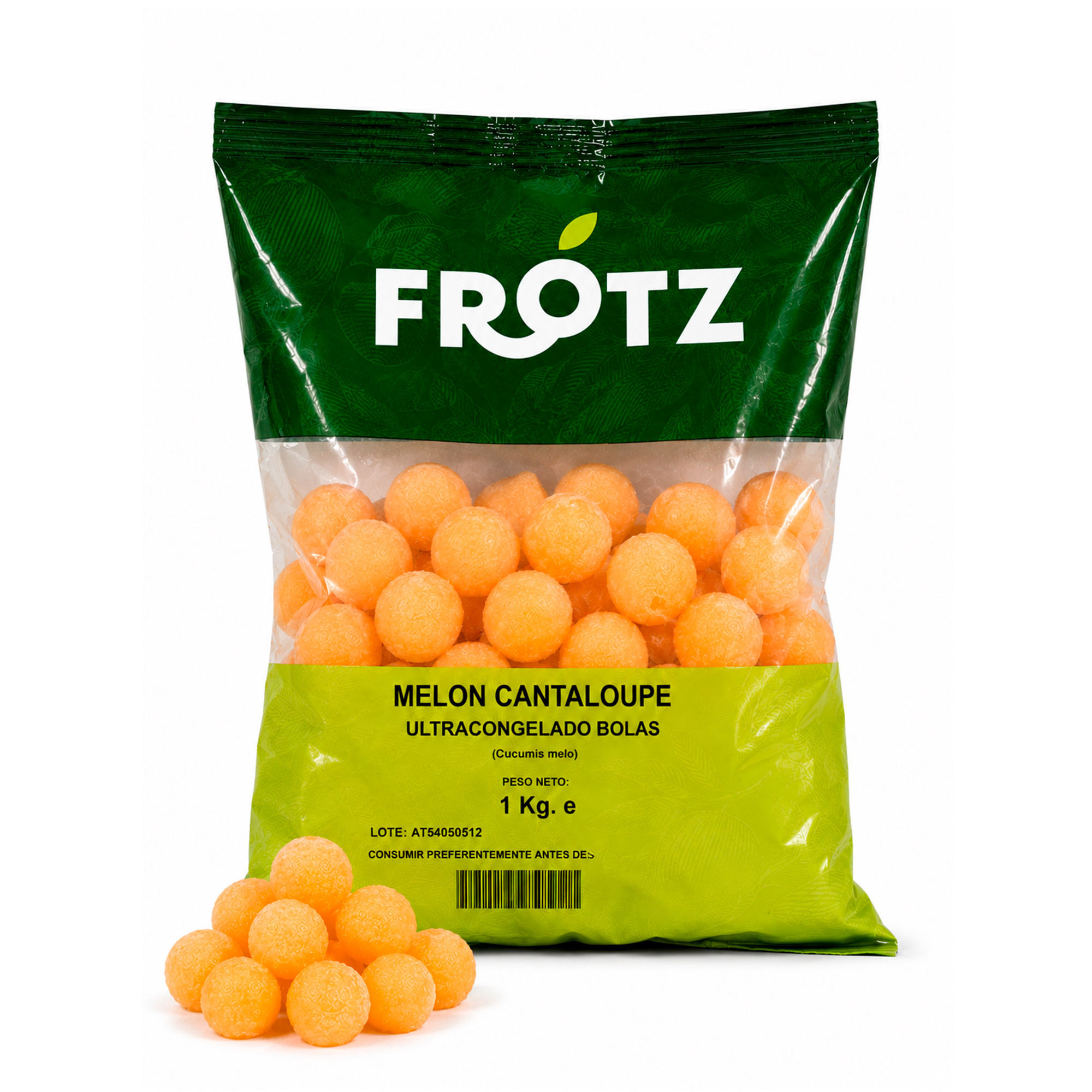 Cantaloupe Melon Balls – Frozen IQF 1 kg