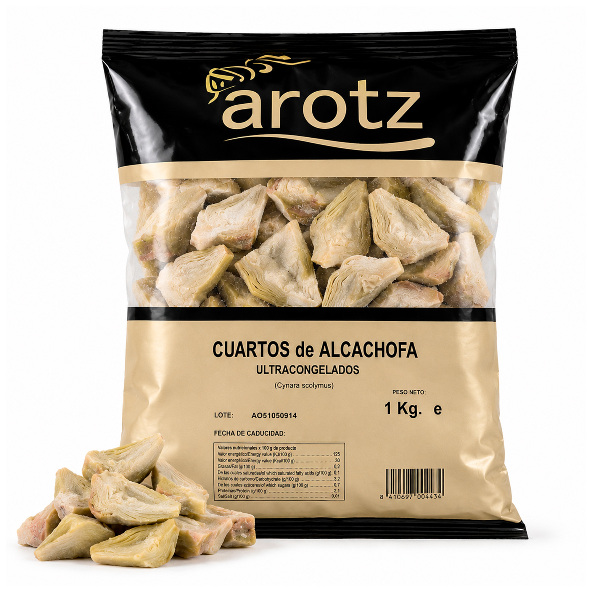 Artichokes with Stem, Quartered – Frozen 1 kg