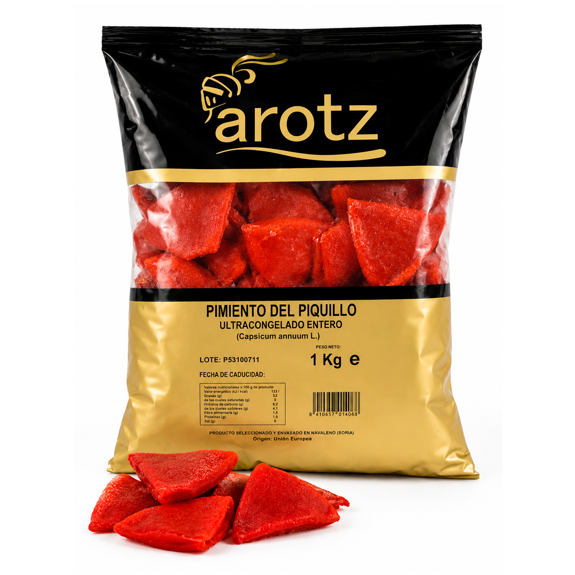 Whole Roasted Piquillo Peppers – Frozen 1 kg