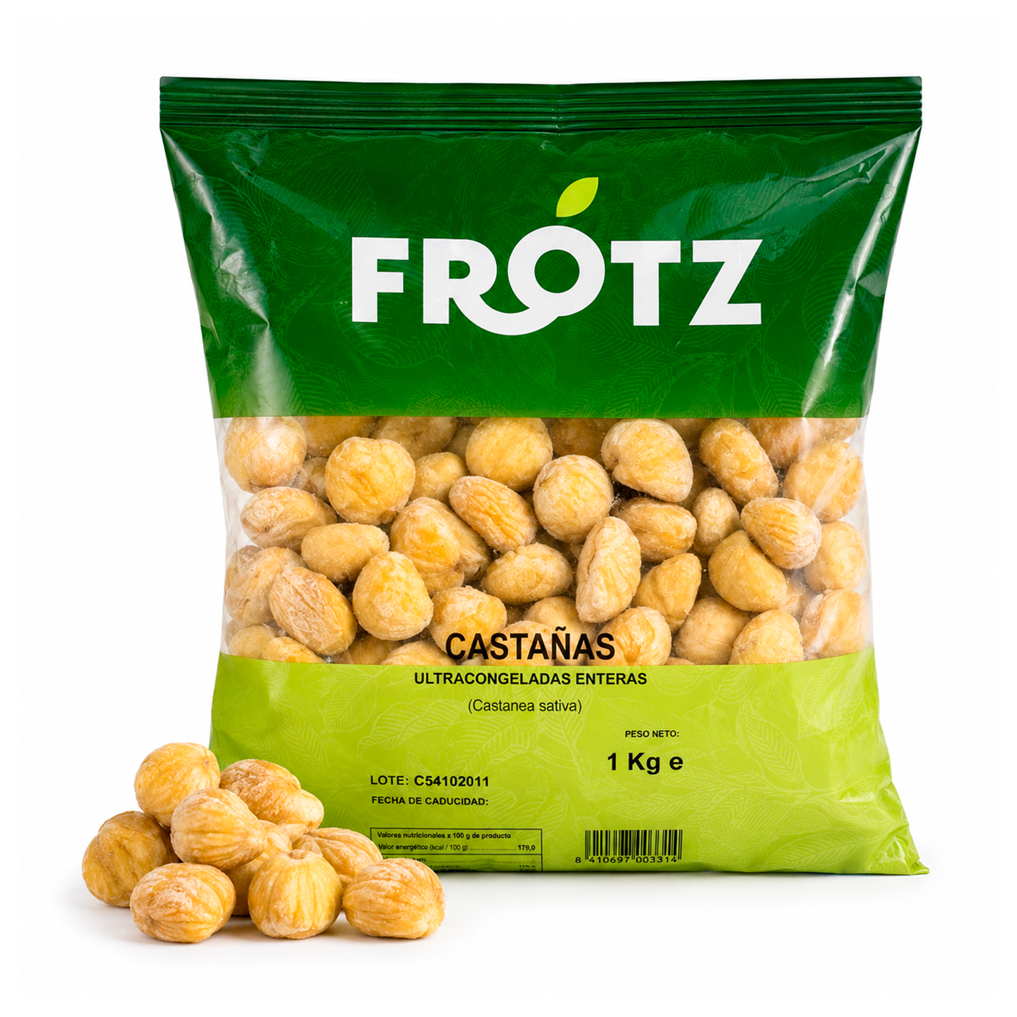 Chestnuts Whole Peeled – Frozen 1 kg