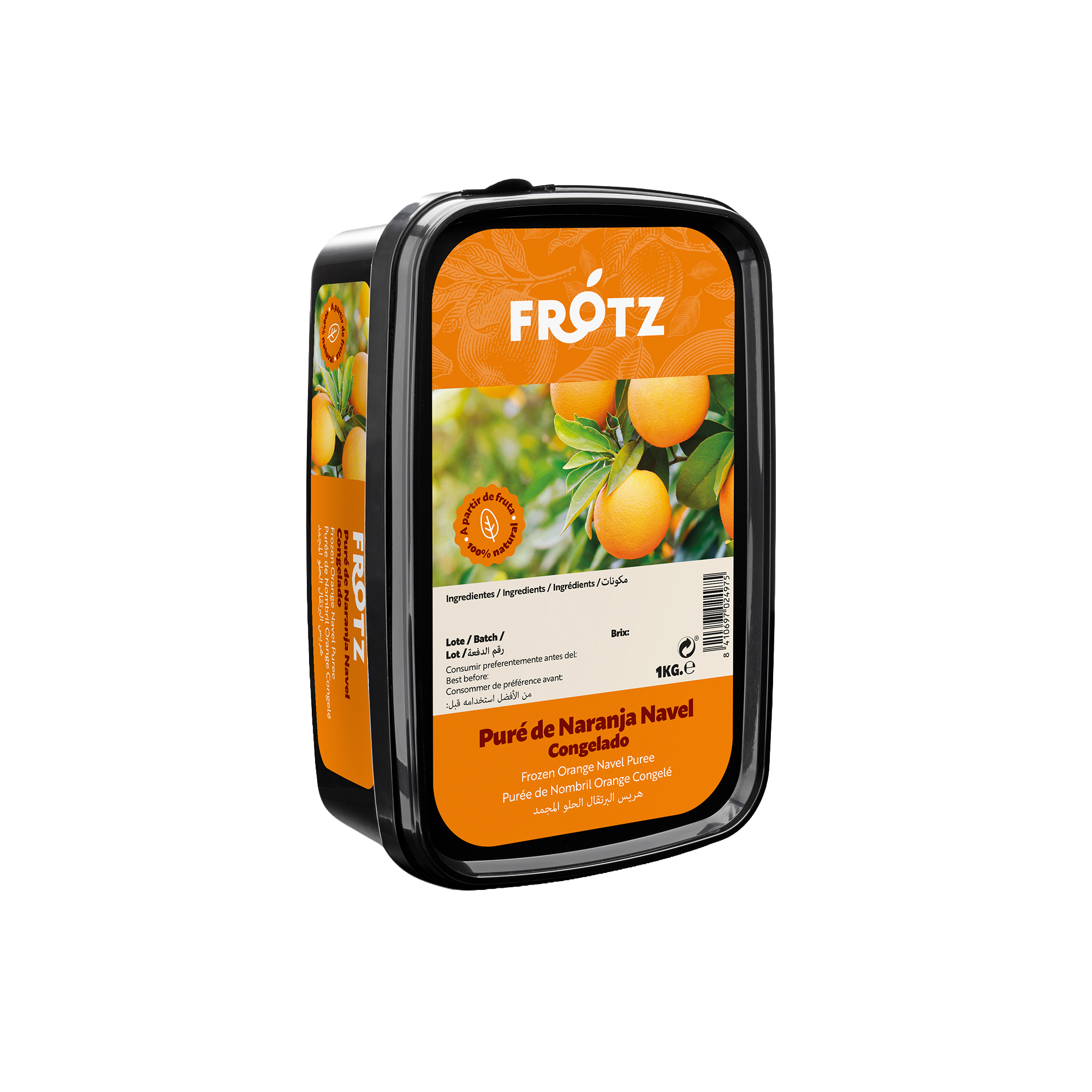 Puré de Naranja Navel Dulce Cong. – 1 kg