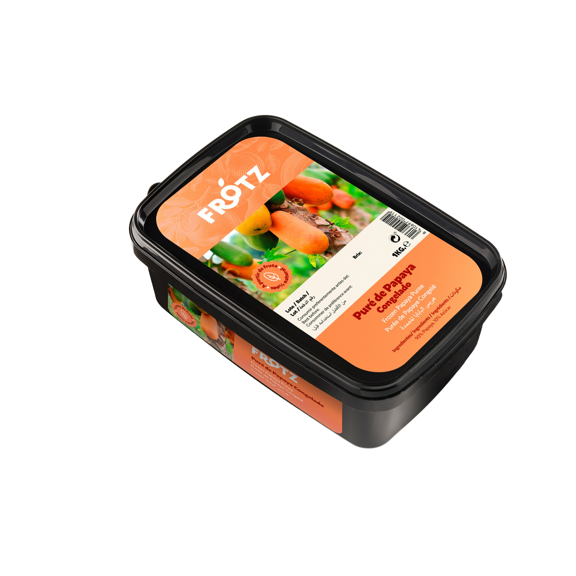 Puré de Papaya Cong. – 1 kg
(Carica papaya L.)