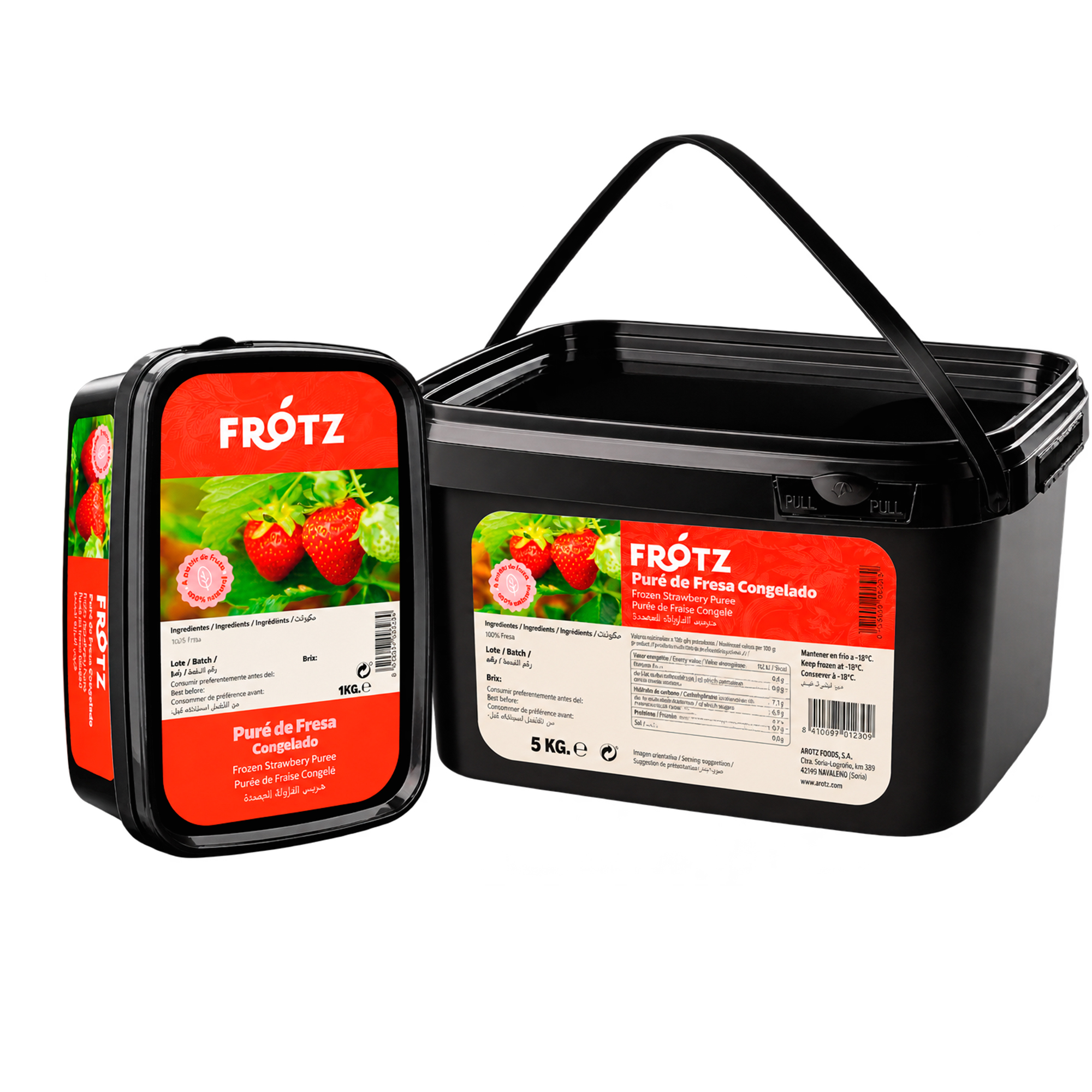 Strawberry Purée 100% – Frozen 1 & 5 kg