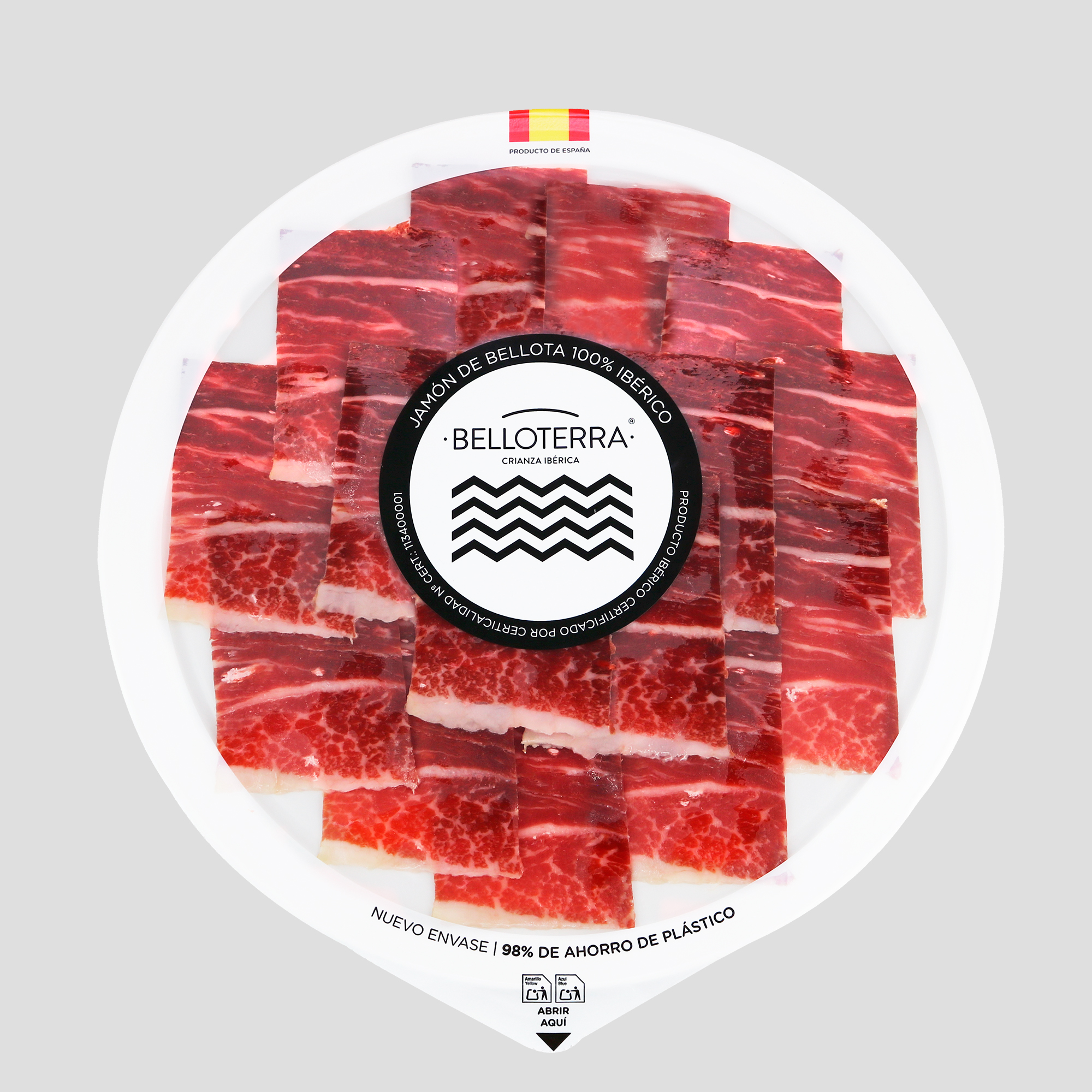 Jamón de Bellota 100% Ibérico Lonch. 80 gr
