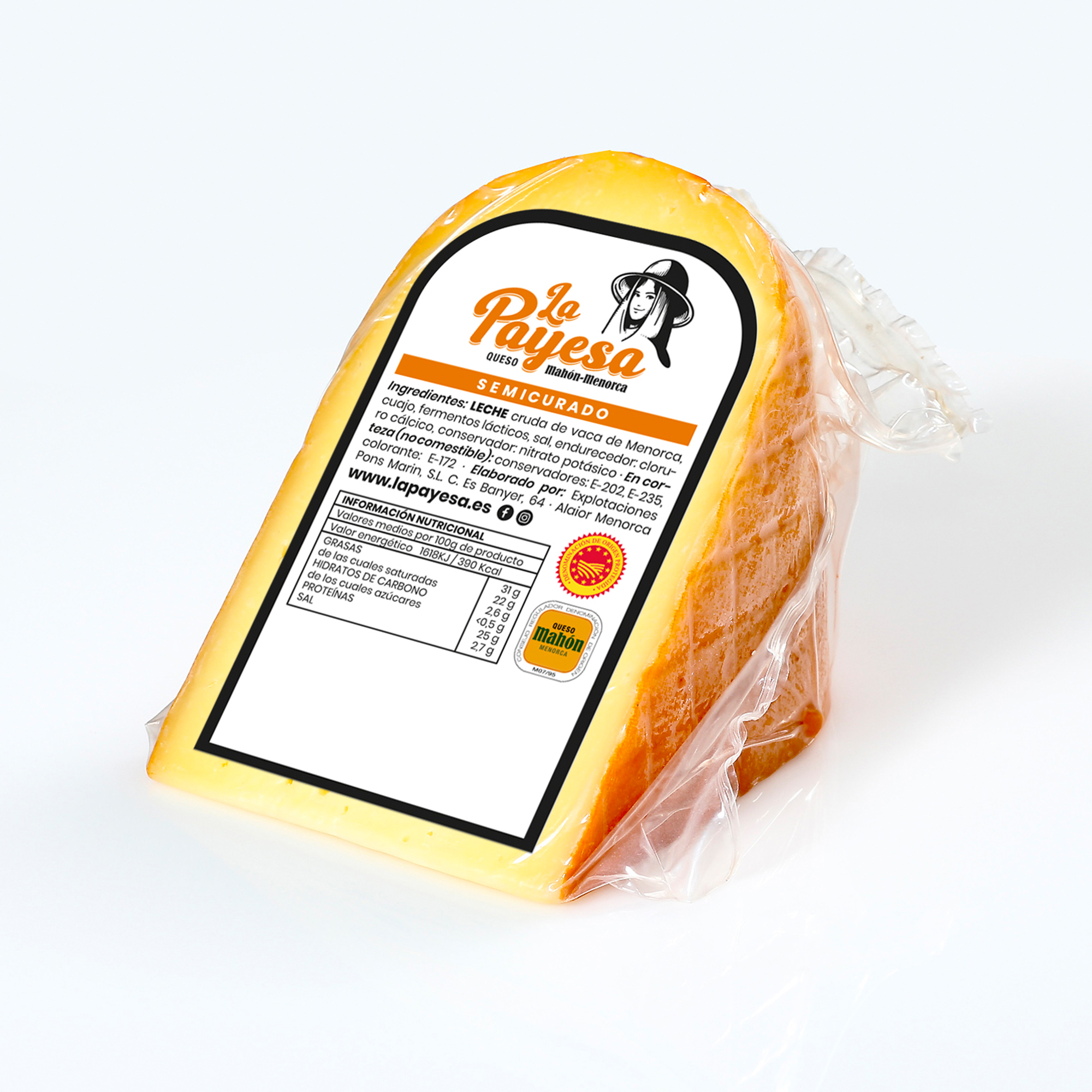 Mahón Semicurado – Leche Cruda – 250 g