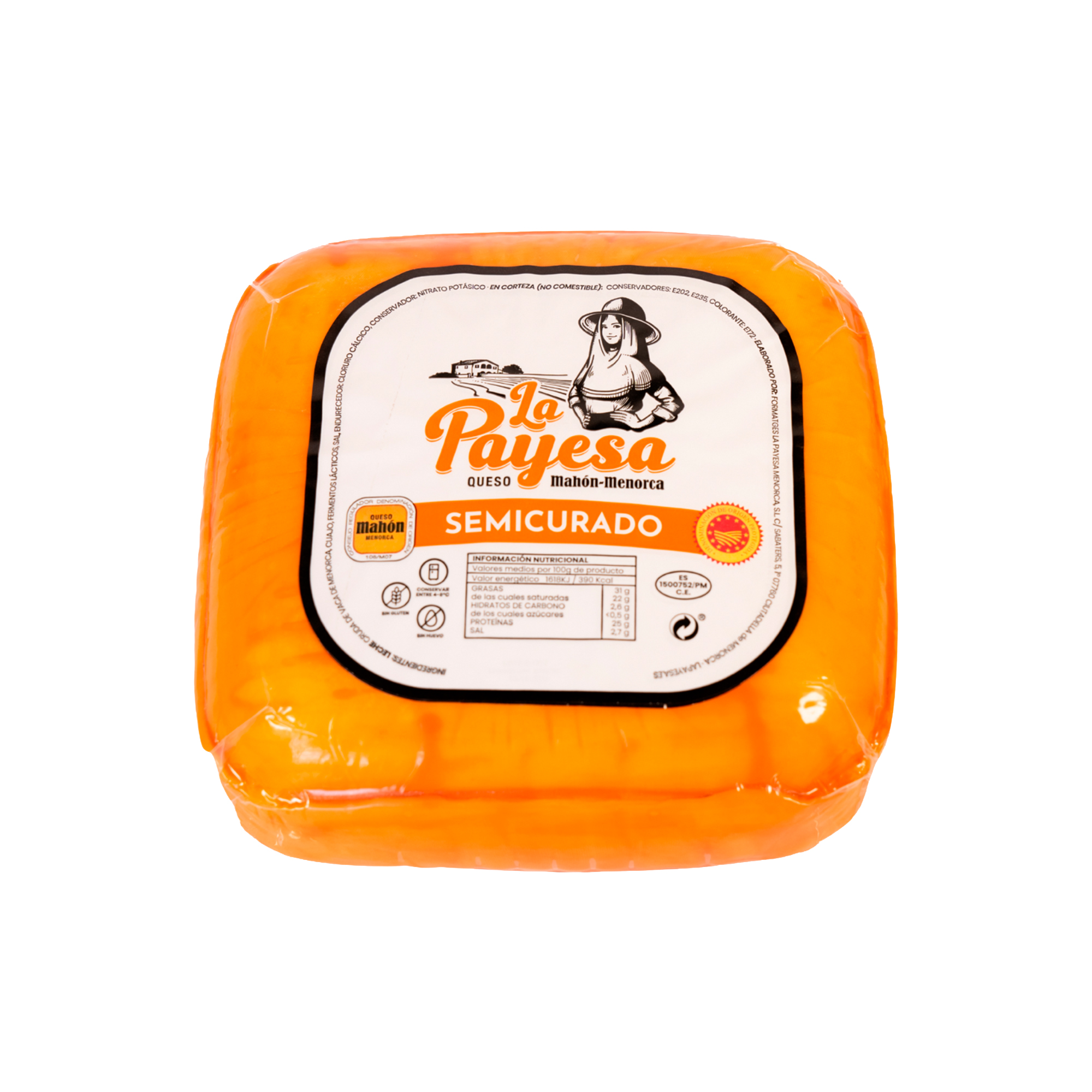 Mahón Semicurado – Leche Cruda – 3 kg