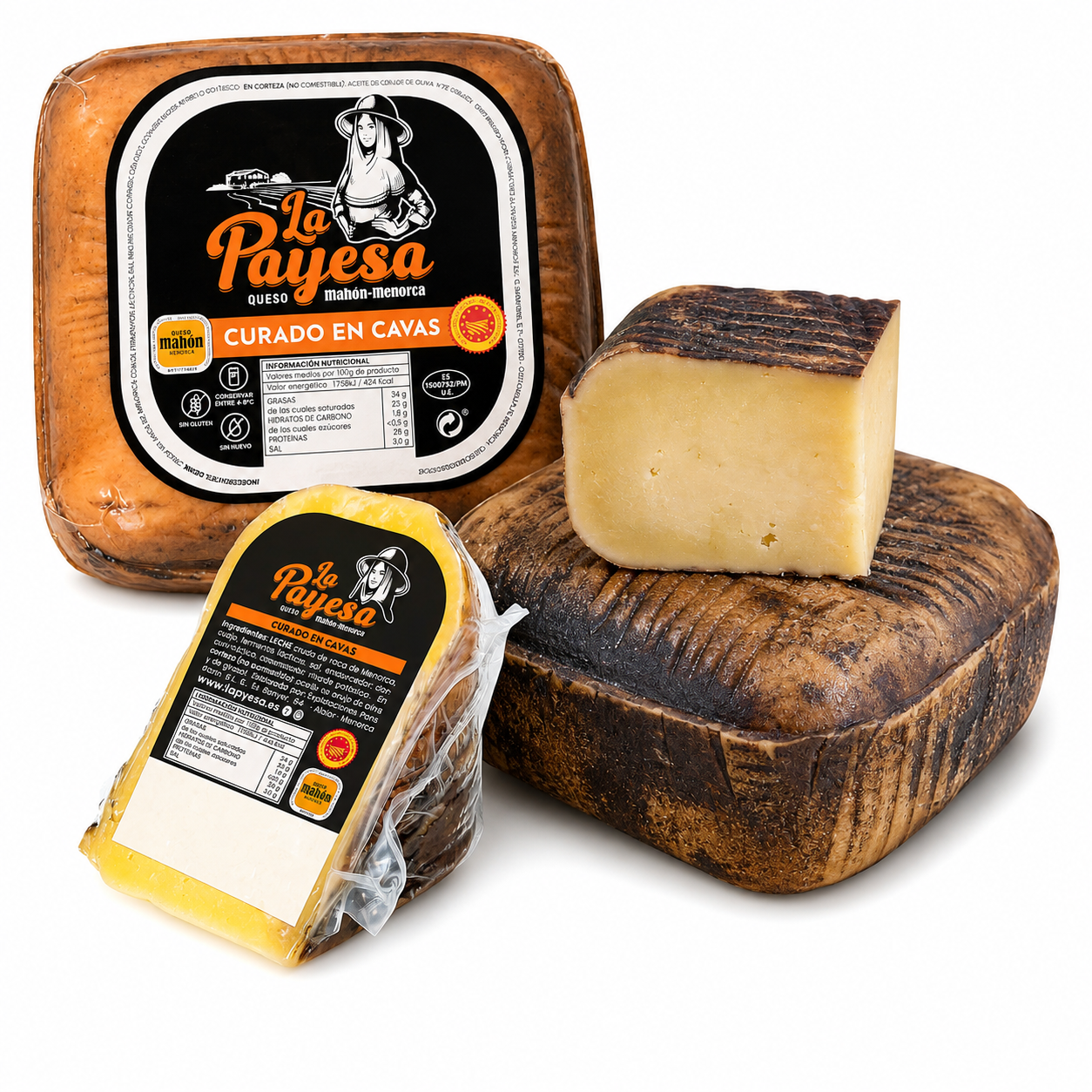 Mahón-Menorca D.O.P. Curado - Raw Cow’s Milk Cheese - Multiple Sizes