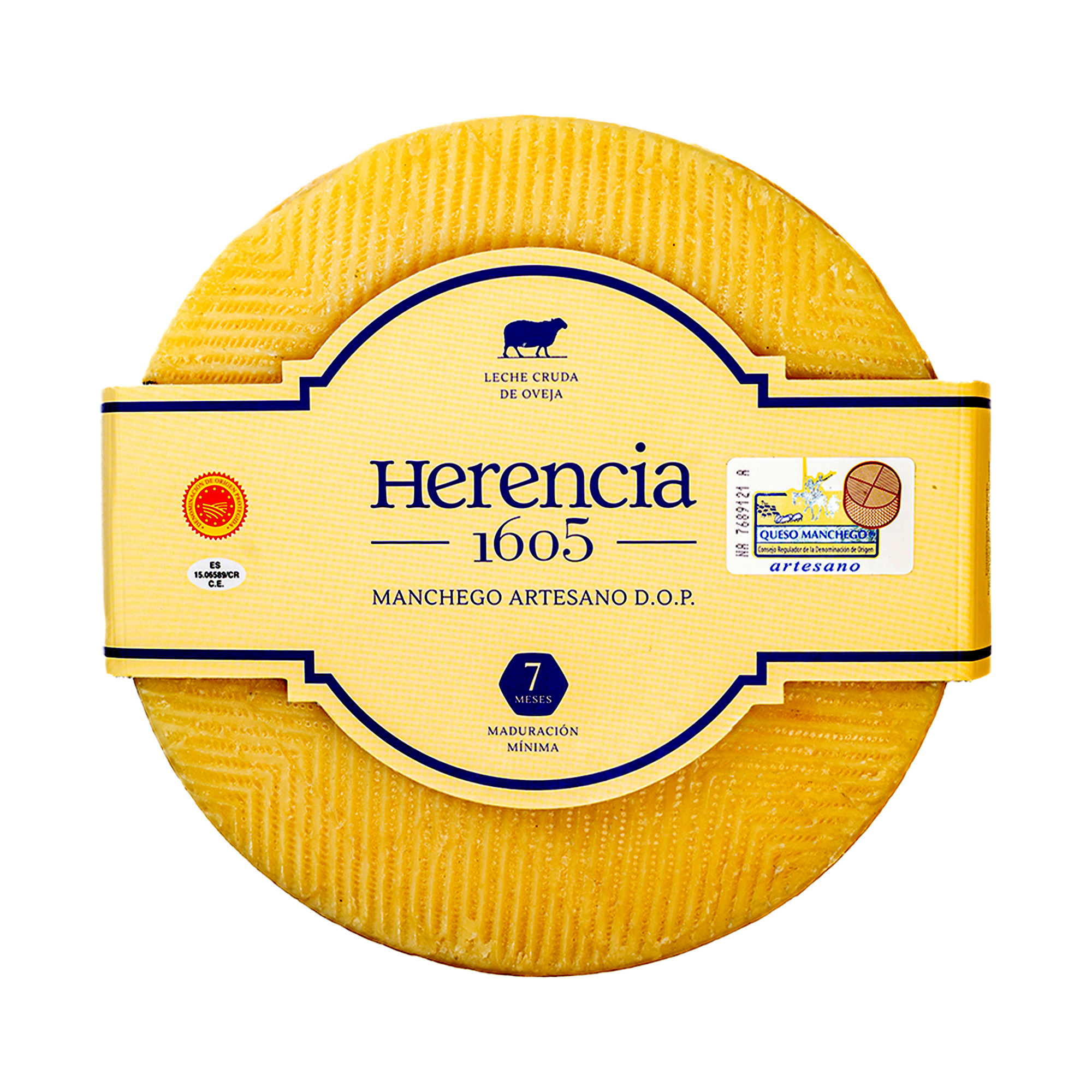 Queso 1605 Herencia curado Rueda aprox. 3 kg