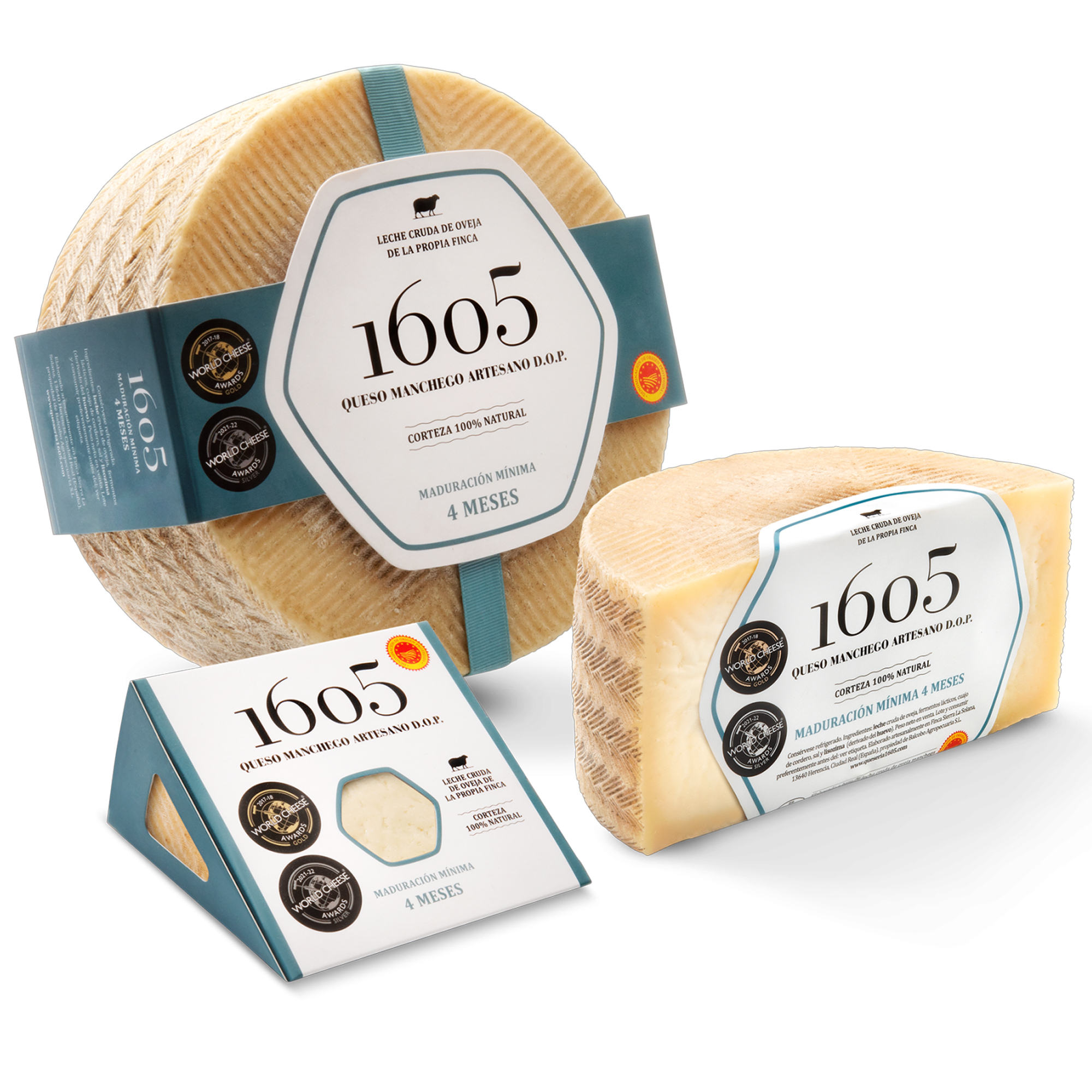 1605 Manchego Semicured – 3 kg / 1.5 kg / 250 g