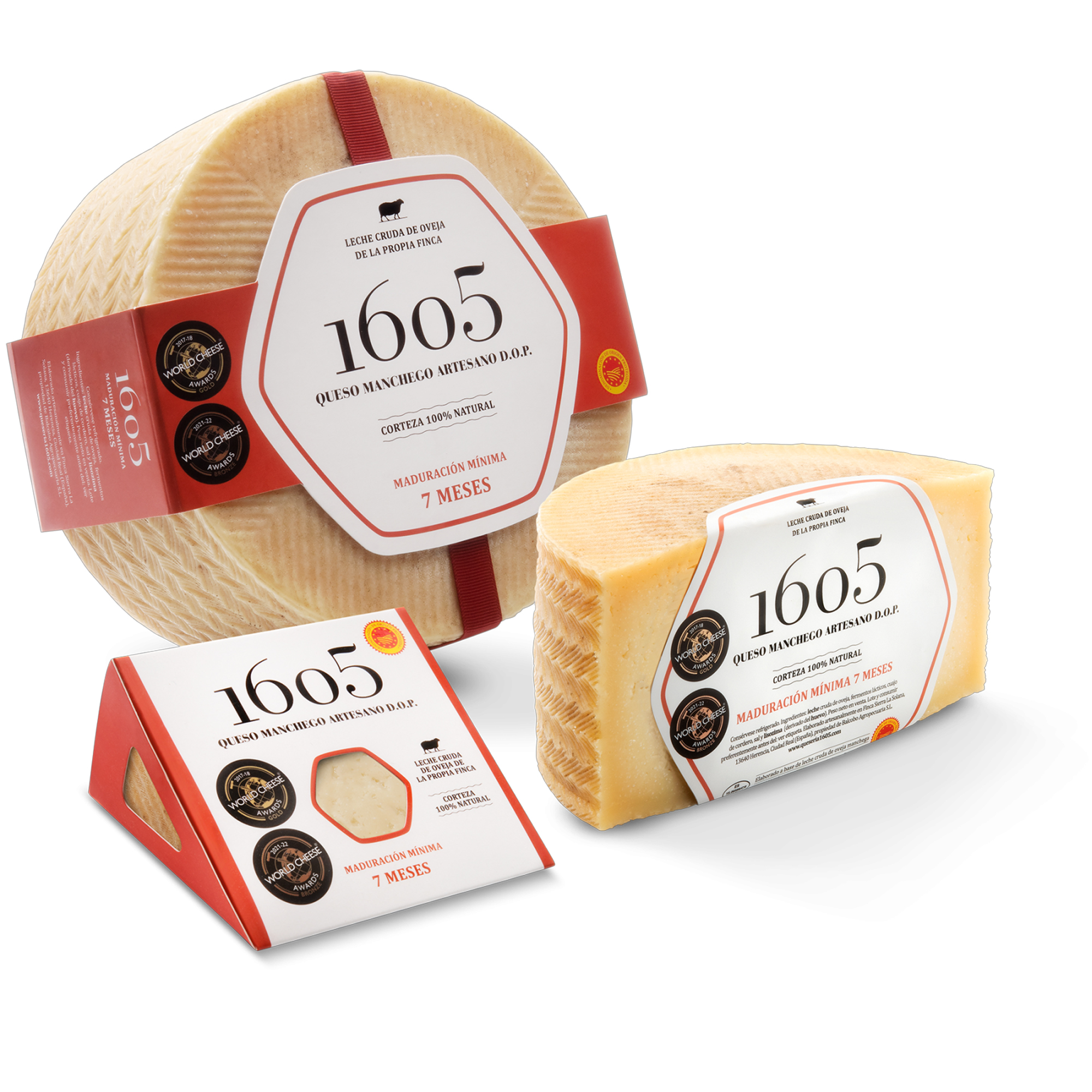 Manchego D.O.P. 1605 Curado – 3kg/ 1.5 kg /250 g.