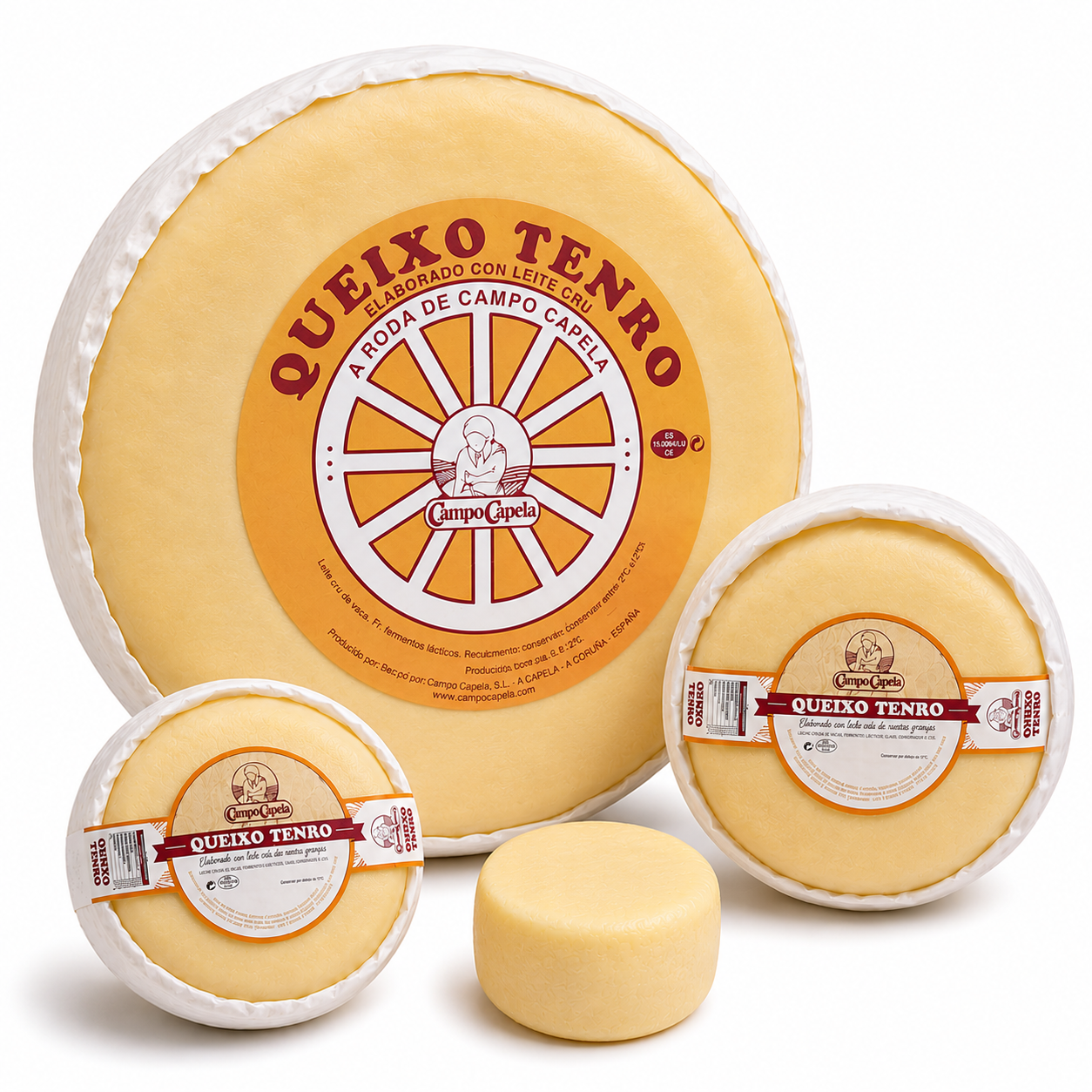 Galician young raw cow’s milk cheese - Multi sizes