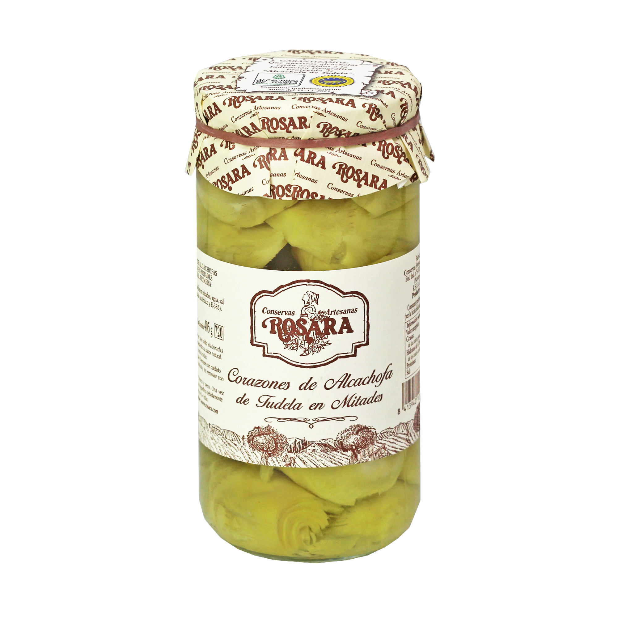 Alcachofas de Tudela I.G.P., mitades al natural · 720 ml