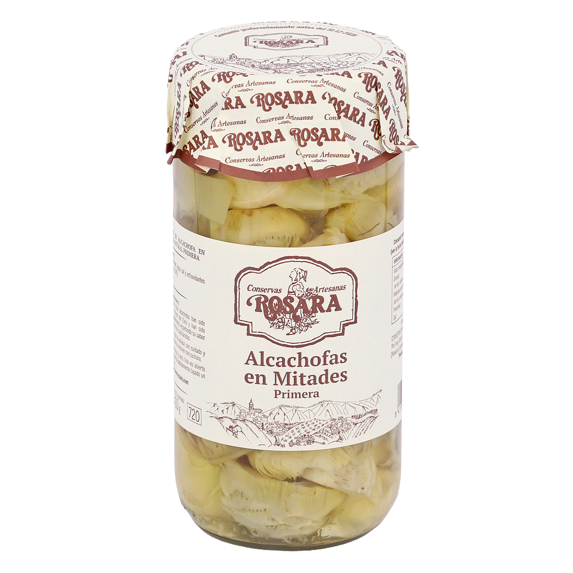 Alcachofa en mitades al natural · 720 ml