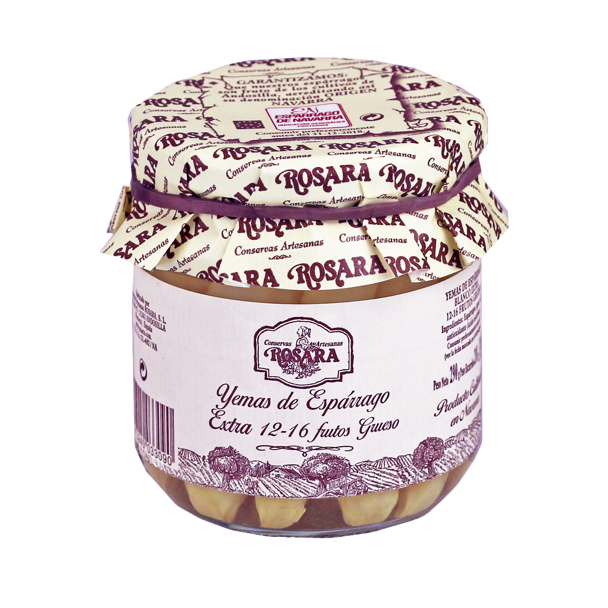 Yemas de espárrago blanco D.O. Navarra 12–16 · 370 ml