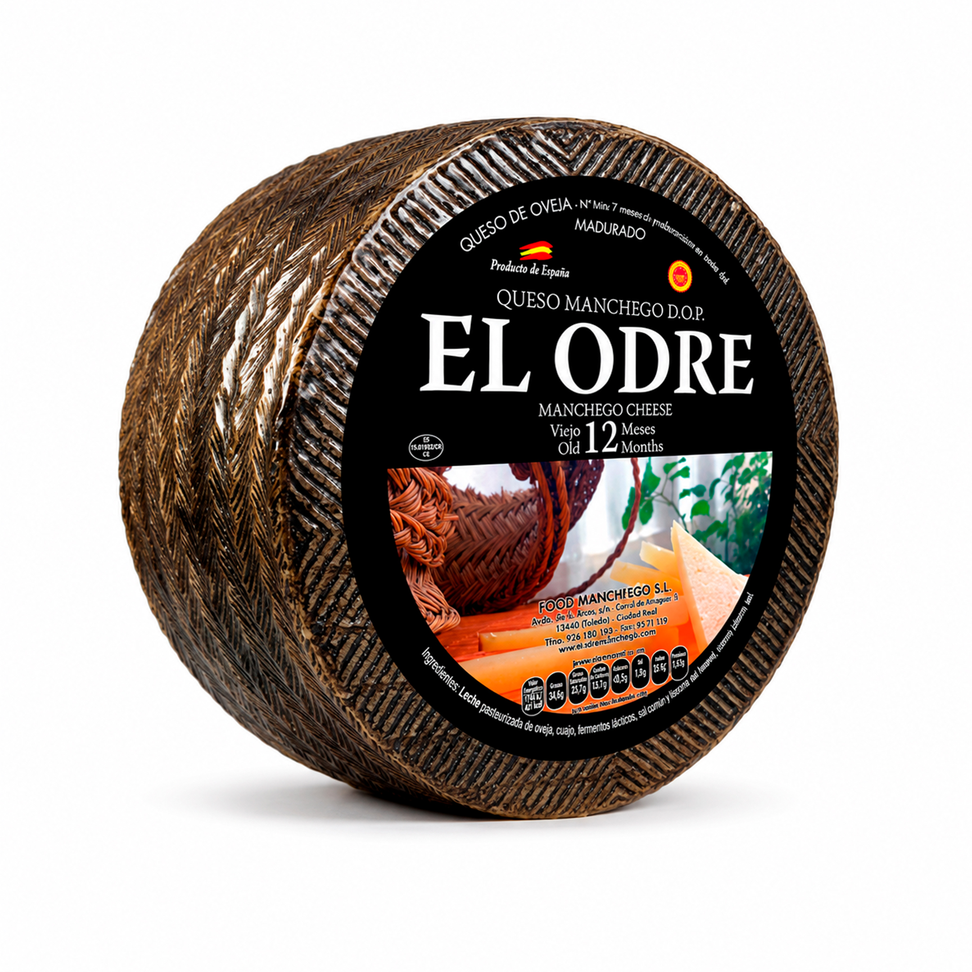 Manchego D.O.P. Viejo 12 Months – 3 kg Wheel