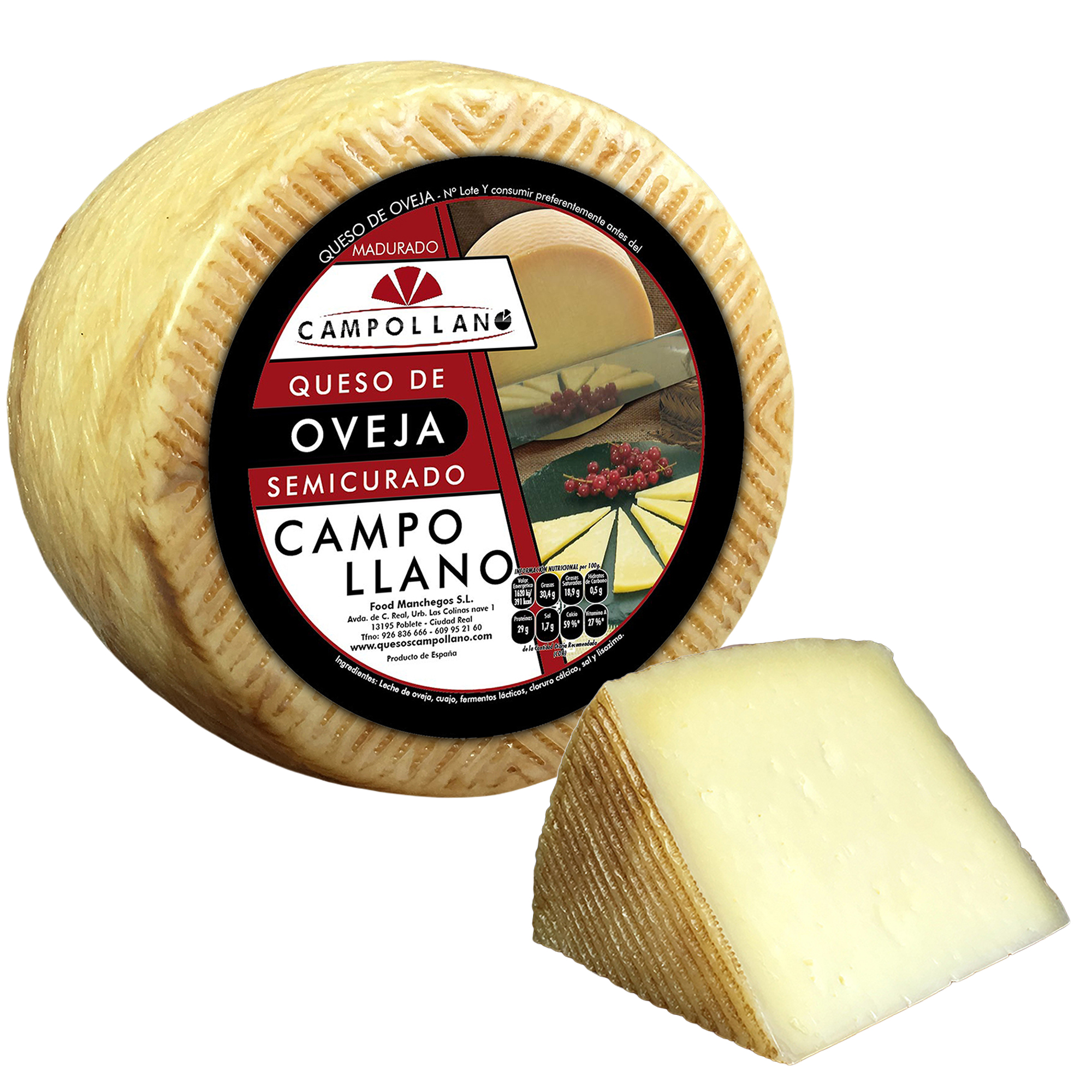 Sheep’s Milk Cheese - Semi-Cured - Multiple Sizes