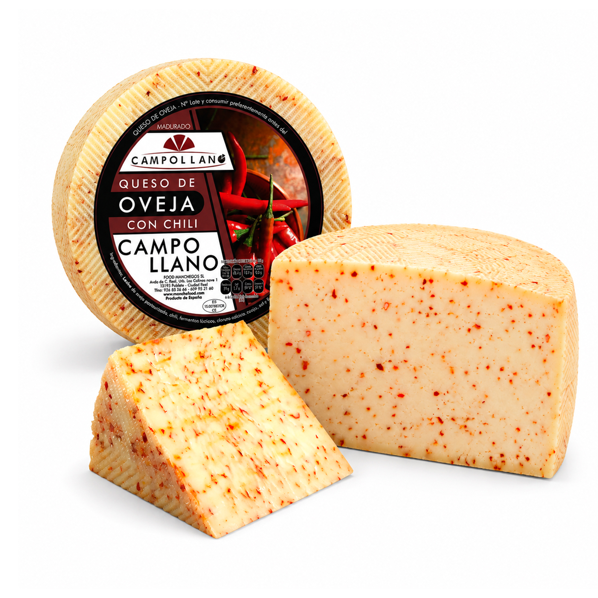 Semicurado Sheep’s Milk Cheese with Chilli – Various Sizes