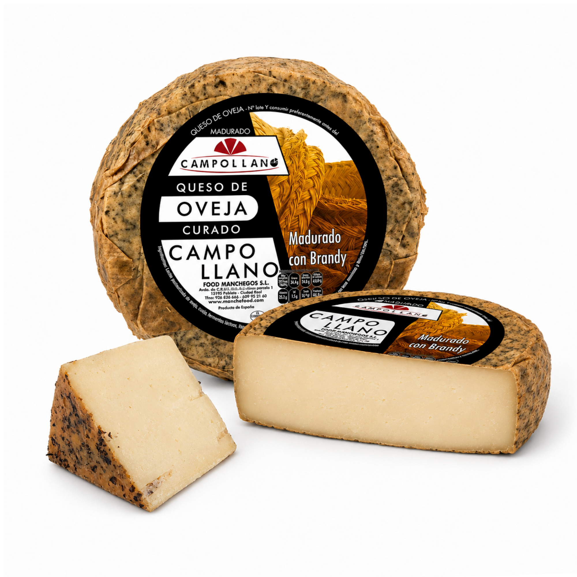 Raw Sheep’s Milk Cheese with Brandy – Various Sizes